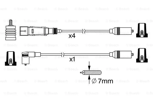Ignition Cable Kit (0 986 356 381)