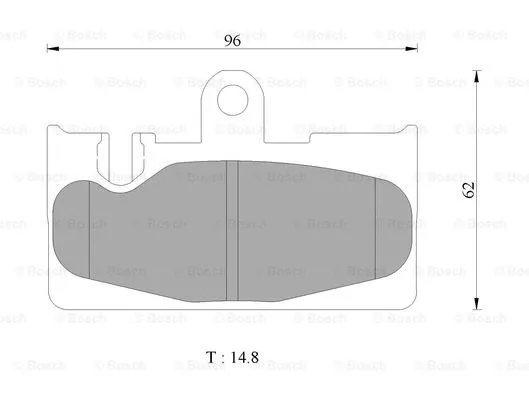 Brake Pad Set, disc brake (0 986 AB2 441)