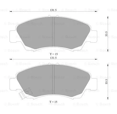 Brake Pad Set, disc brake (0 986 AB9 113)