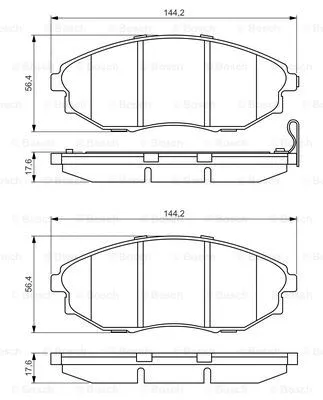 Brake Pad Set, disc brake (0 986 495 353)