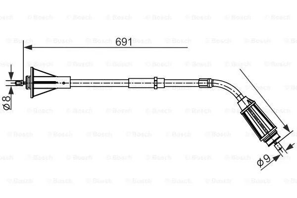 Cable Pull, parking brake (1 987 482 555)