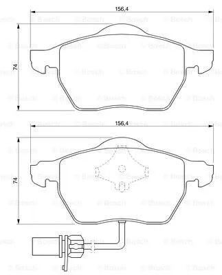Brake Pad Set, disc brake (0 986 424 706)