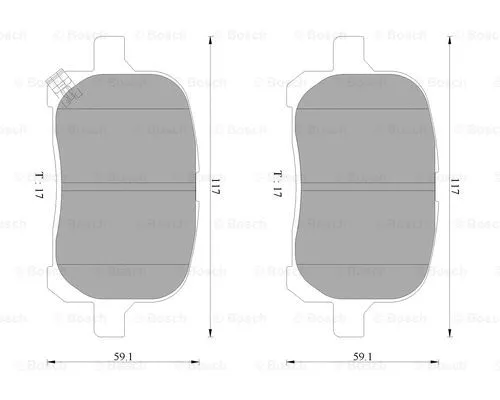 Brake Pad Set, disc brake (0 986 AB9 075)