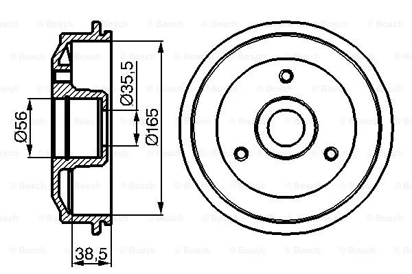 Brake Drum (0 986 477 118)