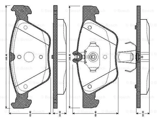 Brake Pad Set, disc brake (0 986 TB2 748)