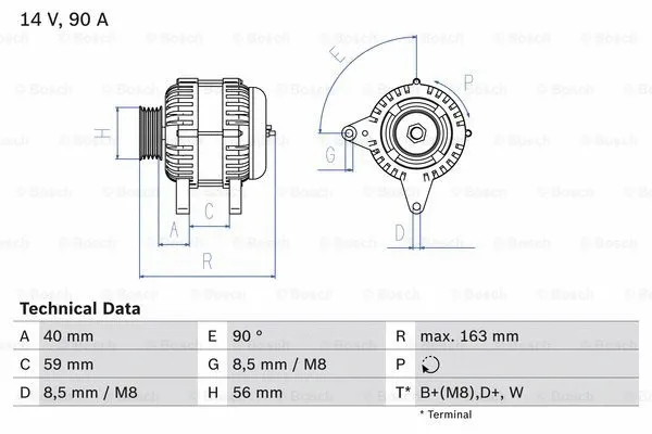 Alternator (0 986 040 940)