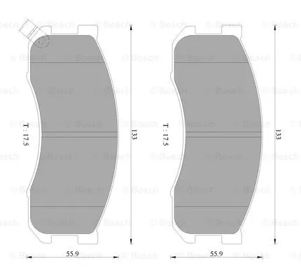 Brake Pad Set, disc brake (0 986 AB2 346)