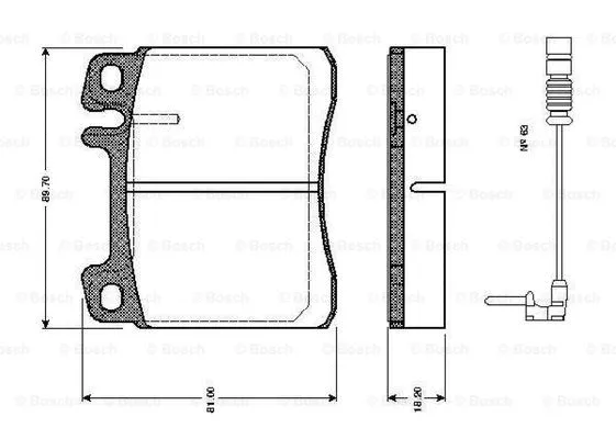 Brake Pad Set, disc brake (0 986 TB2 682)