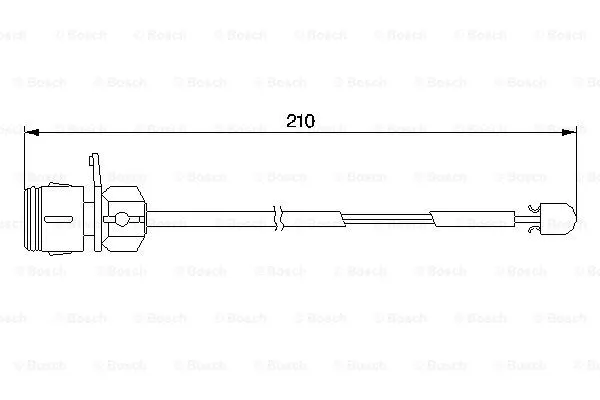 Warning Contact, brake pad wear (1 987 474 938)