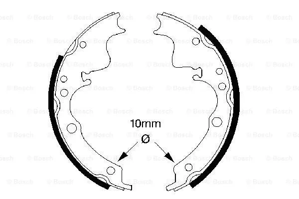 Brake Shoe Set (0 986 487 347)