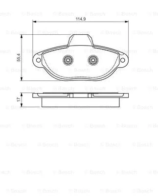 Brake Pad Set, disc brake (0 986 495 033)