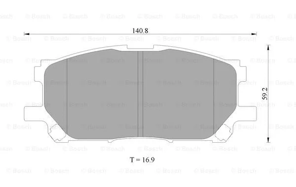 Brake Pad Set, disc brake (0 986 AB9 342)