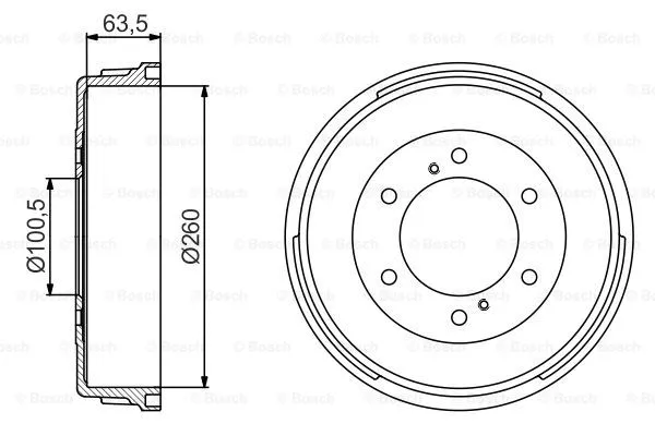 Brake Drum (0 986 477 223)