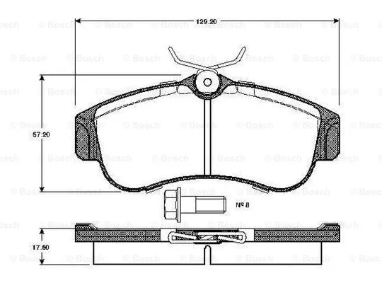 Brake Pad Set, disc brake (0 986 TB2 174)