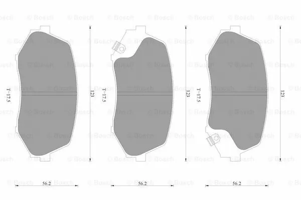 Brake Pad Set, disc brake (0 986 AB3 512)