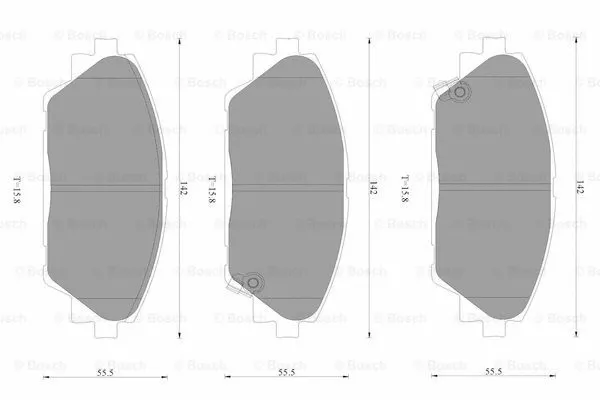 Brake Pad Set, disc brake (0 986 AB3 518)