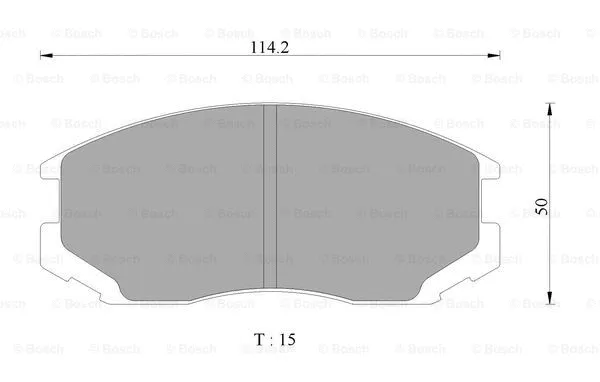 Brake Pad Set, disc brake (0 986 AB2 066)