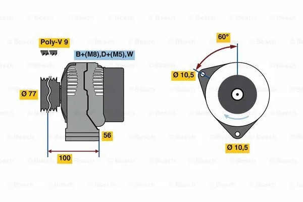 Alternator (0 124 615 057)