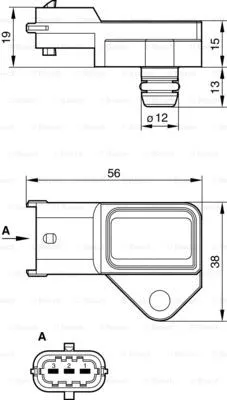 Sensor, boost pressure