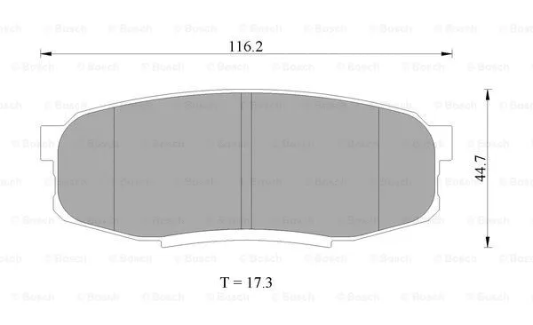Brake Pad Set, disc brake (0 986 AB2 276)
