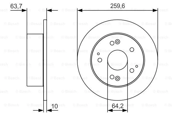 Brake Disc (0 986 479 V39)