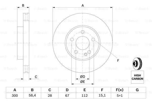 Brake Disc (0 986 479 137)