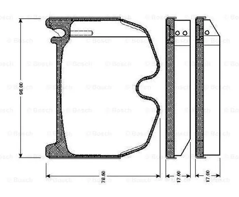 Brake Pad Set, disc brake (0 986 TB2 452)
