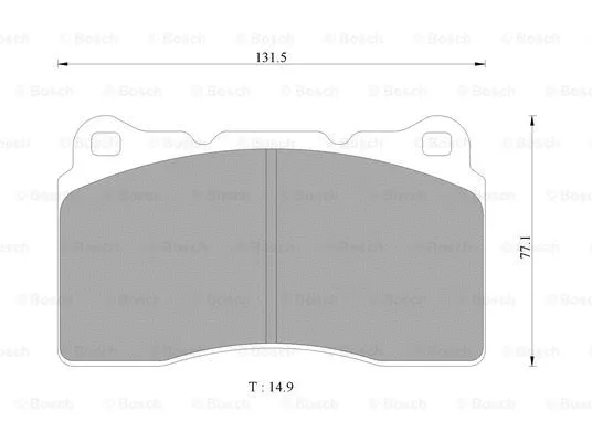 Brake Pad Set, disc brake (0 986 AB9 292)