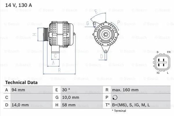 Alternator (0 986 049 221)
