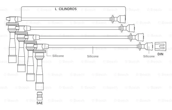 Ignition Cable Kit (F 000 99C 112)