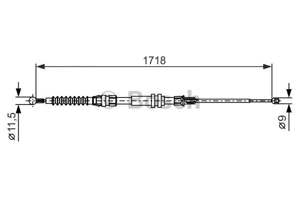 Cable Pull, parking brake (1 987 482 378)