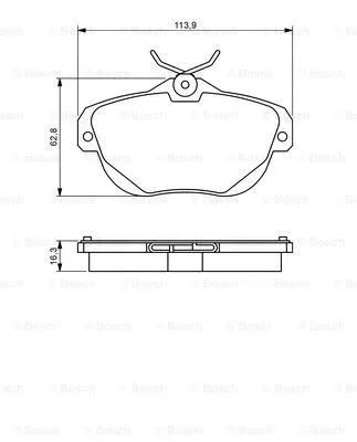 Brake Pad Set, disc brake (0 986 494 243)