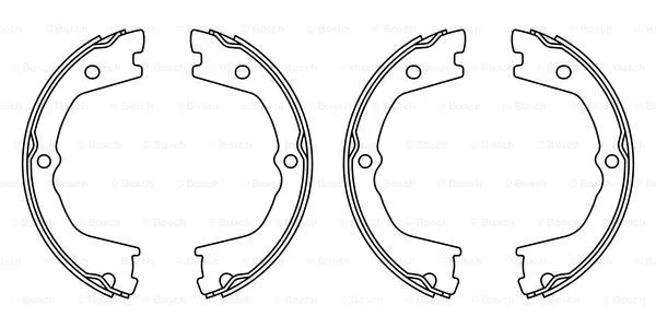 Brake Shoe Set, parking brake (F 026 008 022)