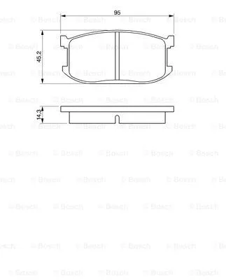 Brake Pad Set, disc brake (0 986 467 602)