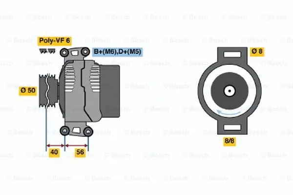 Alternator (0 123 510 107)