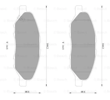 Brake Pad Set, disc brake (0 986 AB2 777)