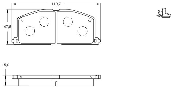 Brake Pad Set, disc brake