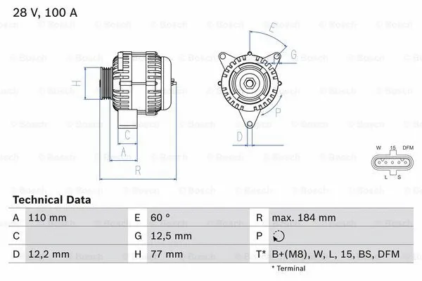 Alternator (0 986 042 390)