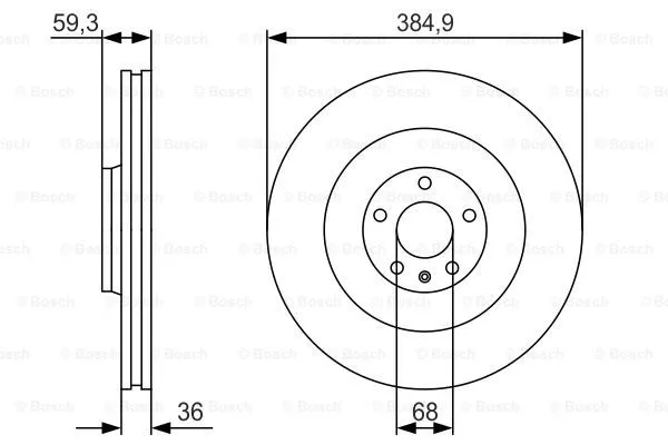 Brake Disc (0 986 479 R30)