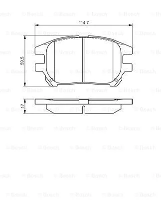 Brake Pad Set, disc brake (0 986 495 140)