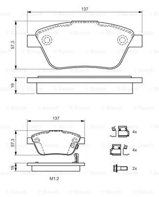 Brake Pad Set, disc brake (0 986 494 157)
