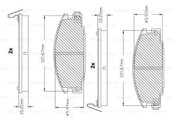 Brake Pad Set, disc brake (F 03B 150 222)