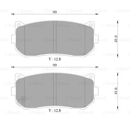 Brake Pad Set, disc brake (0 986 AB3 069)