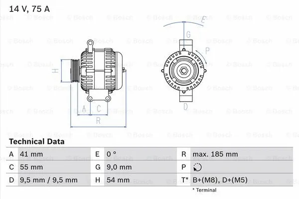 Alternator (0 986 048 781)