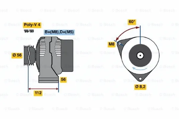 Alternator (0 123 335 001)
