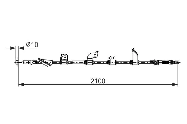 Cable Pull, parking brake (1 987 482 913)