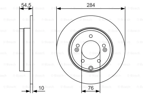 Brake Disc (0 986 479 T49)