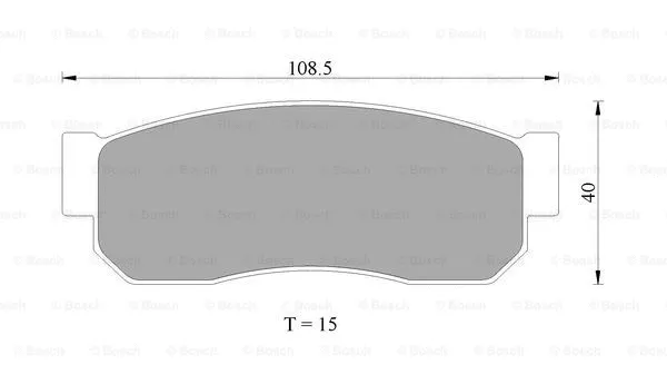 Brake Pad Set, disc brake (0 986 505 334)