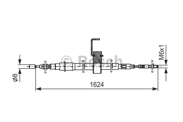Cable Pull, parking brake (1 987 477 480)