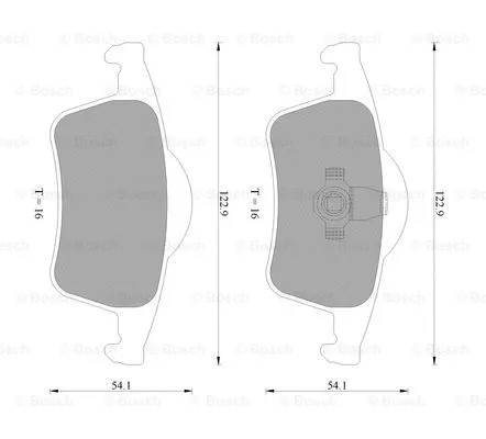 Brake Pad Set, disc brake (0 986 AB4 565)